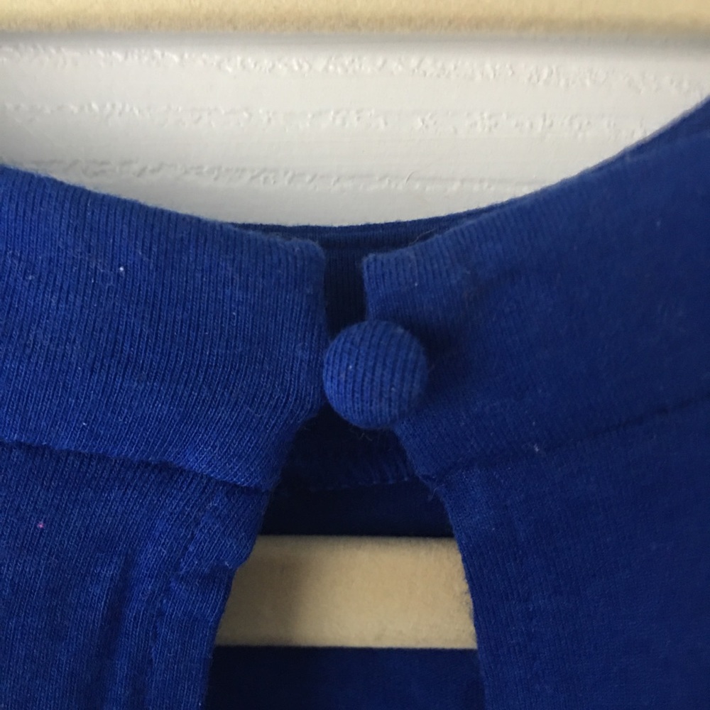 Express High-Neck Blue Dress - Picture 4 of 5